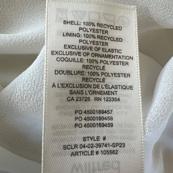 Wilfred Amyris Blouse in Light Birch Ivory Ruffle Detail Size Small - Picture 11 of 11